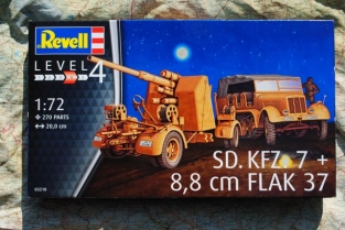 Revell 03210 Sd.Kfz.7 with 88mm FLAK 37 Gun